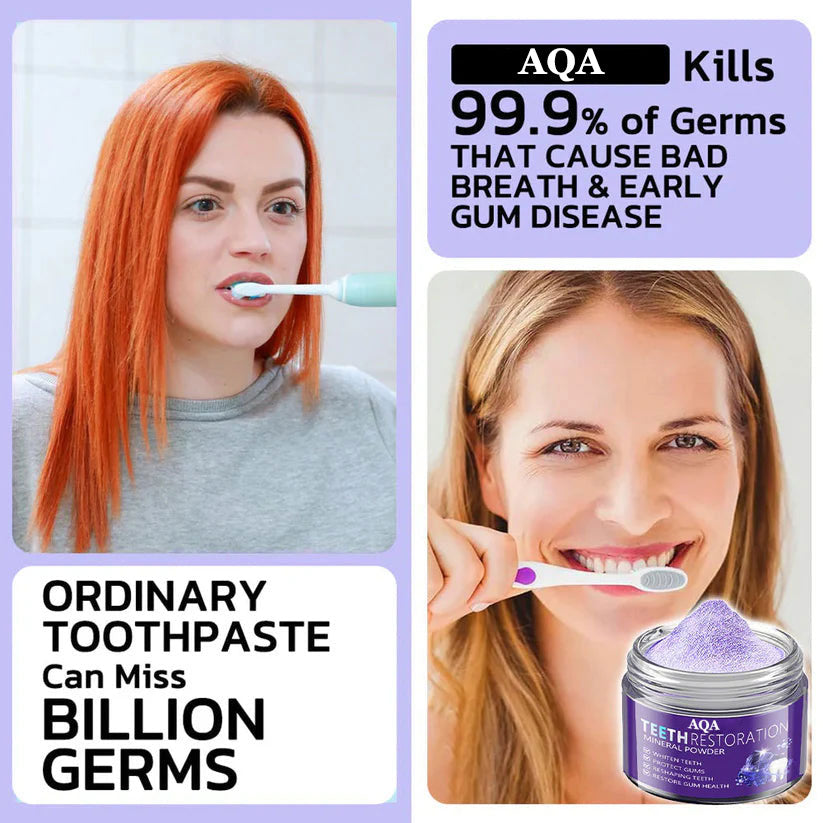 AQA™ Teeth Restoration Powder – Dentist-Approved Enamel Repair (CDA Certified) 🦷 | Flash Sale Today Only!